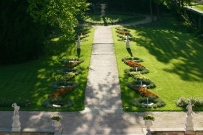 Barockgarten Lichtenwalde - Blick vom Altan