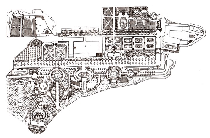 Barockgarten Lichtenwalde - Parkplan